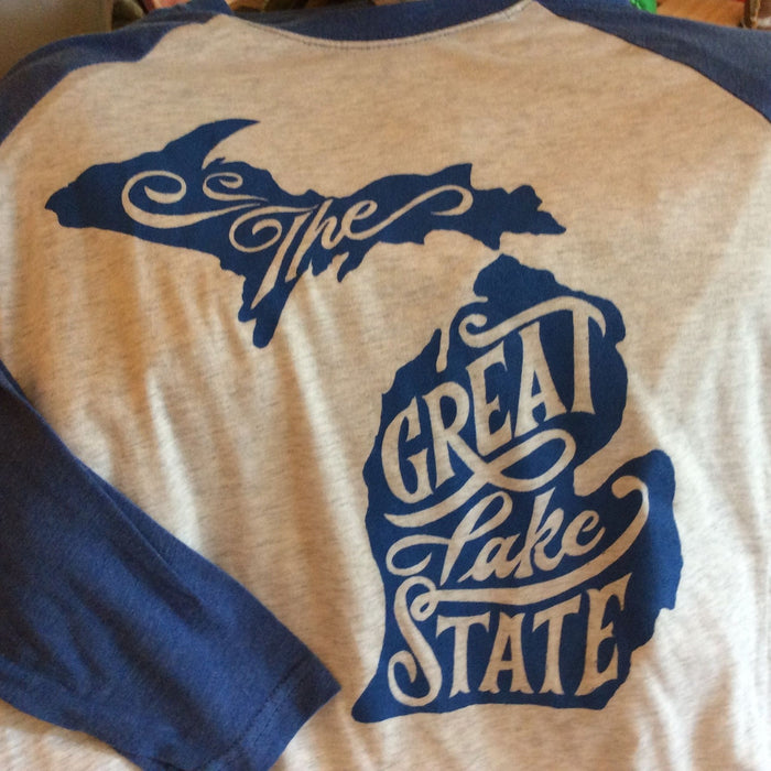Great Lake State 3/4 Sleeve Shirt by Ardent Ink