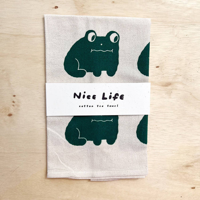 Frog Tea Towel - Nice Life