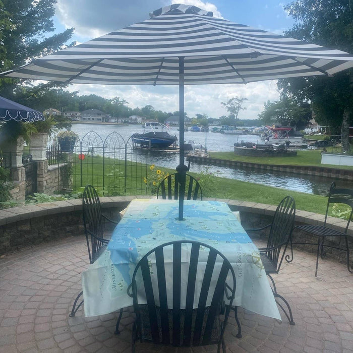 Great Lakes Map Tablecloth - Michigan Mittens