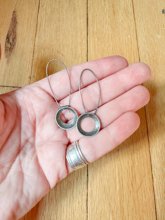 Circle Drop Earring - A. Clarke Metalsmith
