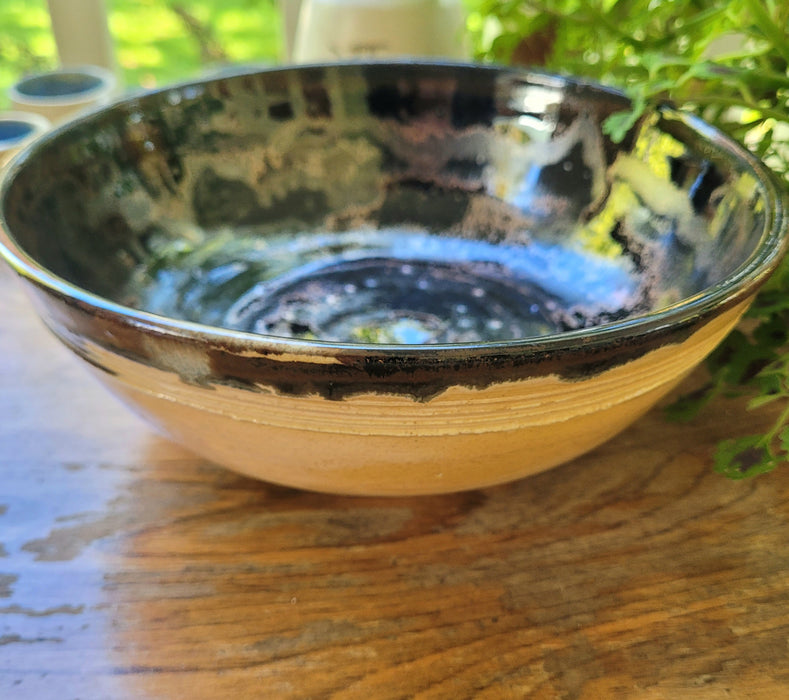 Creamsicle and Copper Bowl by Christian Leathers