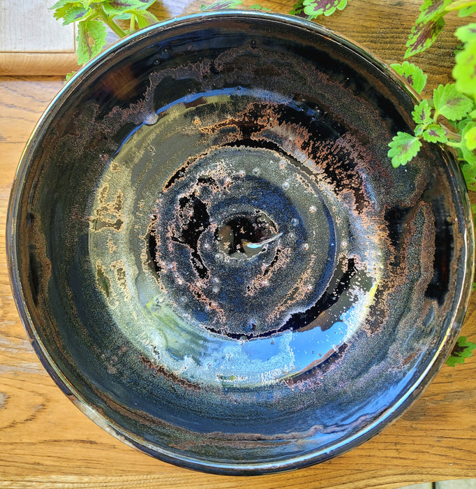 Creamsicle and Copper Bowl by Christian Leathers