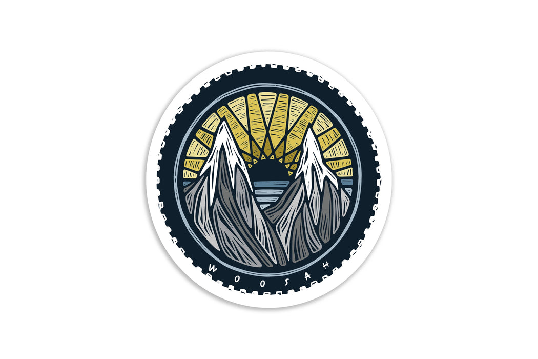 Woosah Outfitters - Mountain Biking Sticker