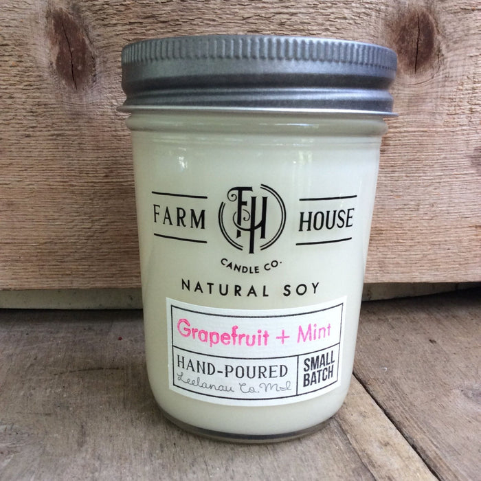Grapefruit + Mint - Farm House Candle Co.