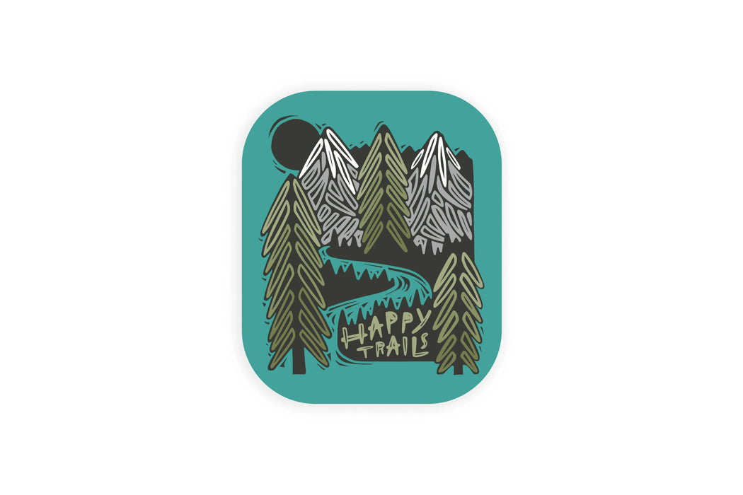 Woosah Outfitters - Happy Trails Sticker
