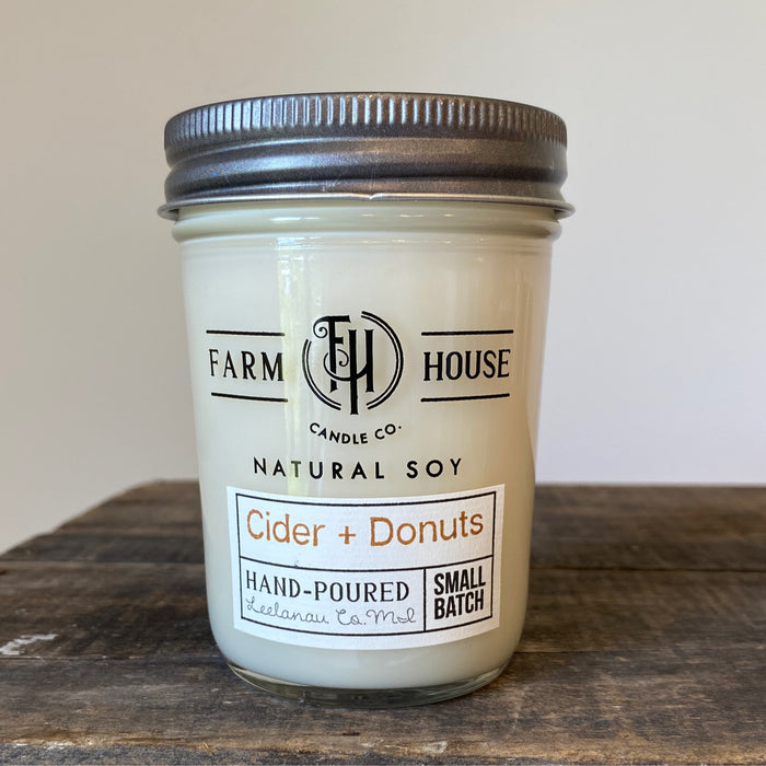Cider + Donuts Natural Soy Candle - Farm House Candle Co.