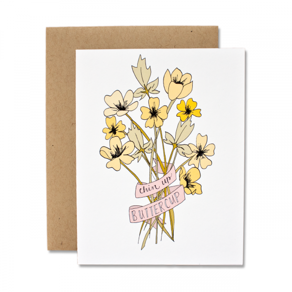Chin Up Buttercup Card by Dear Ollie