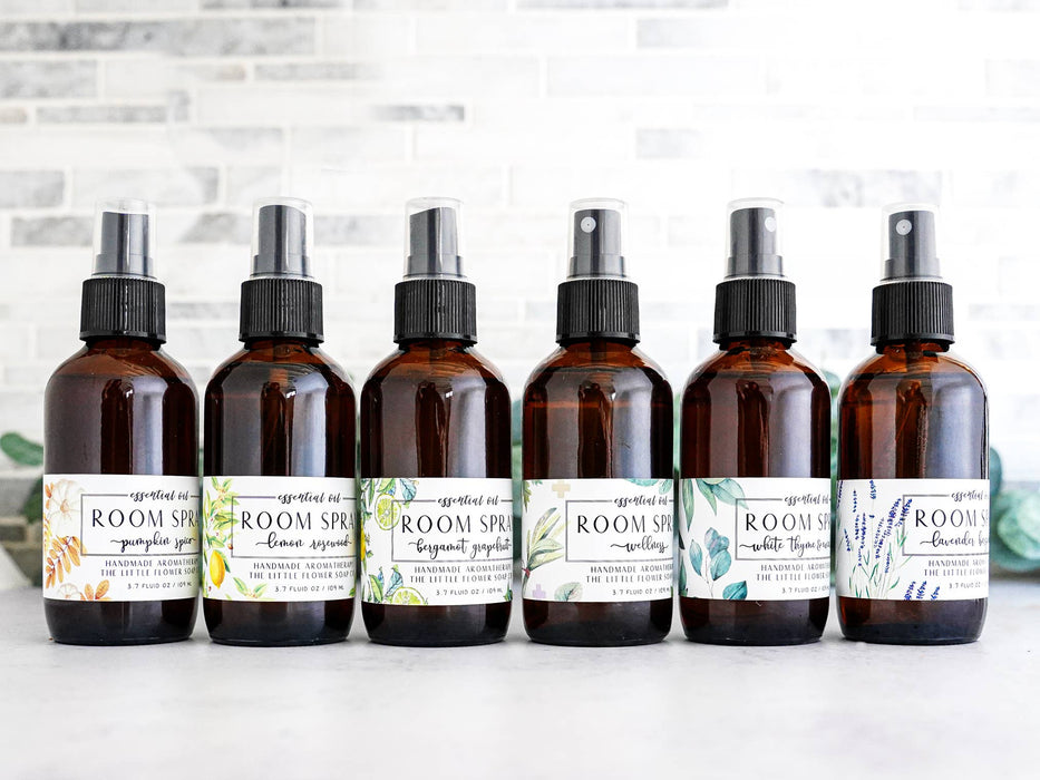 White Thyme and Eucalyptus Room Spray - Little Flower Soap Co.
