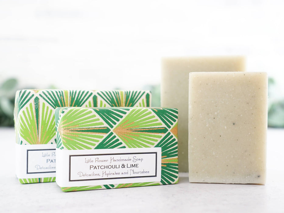 Patchouli Lime Handmade Soap by Little Flower Soap Co.