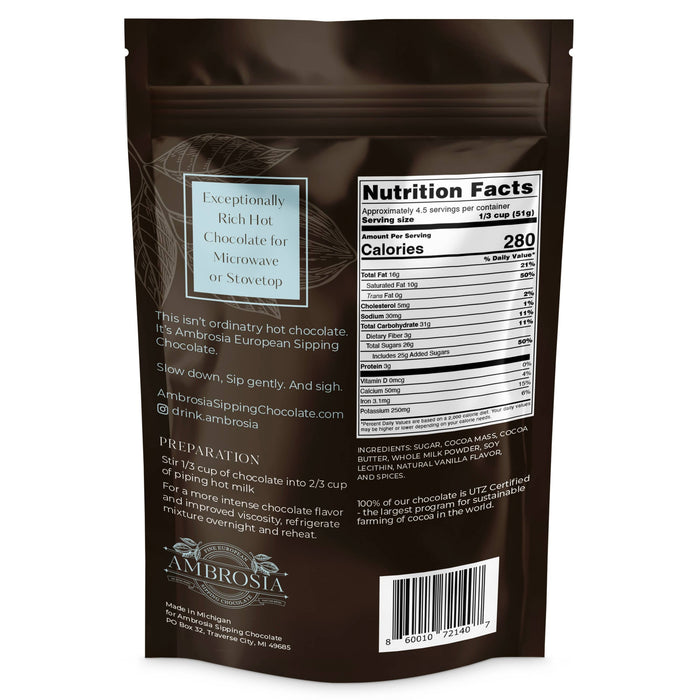 Classic Sipping Chocolate - Ambrosia Sipping Chocolate