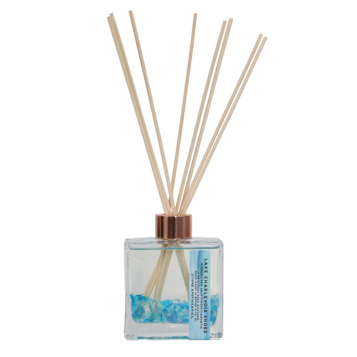 “Les Cheneaux” Scent Reed Diffuser with Beach Glass by June Apothicarie