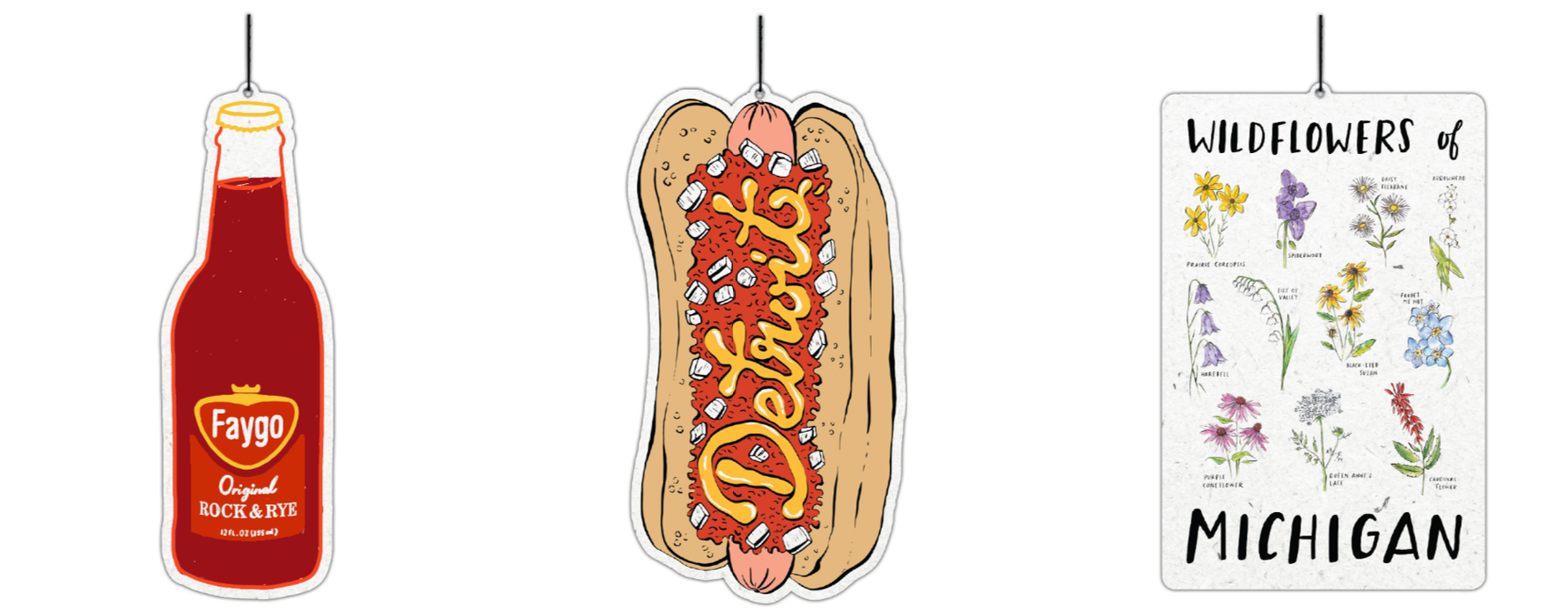 Michigan Pine Air Freshener - City Bird