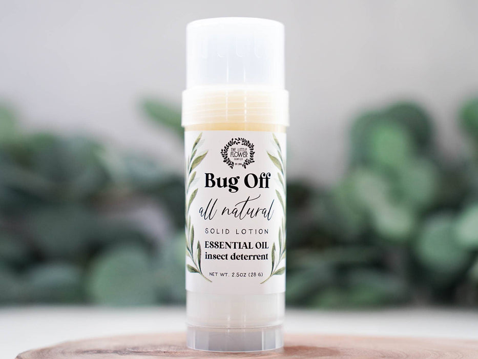 Bug Off Essential Oil Solid Lotion Twist Tube - Little Flower Soap Co.