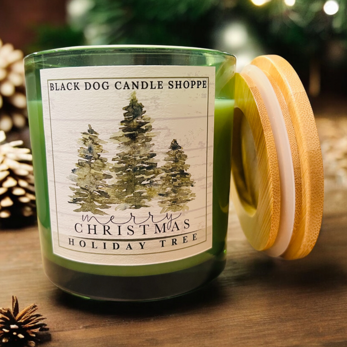 Merry Christmas Two Wick Candle - Black Dog Candle Shoppe