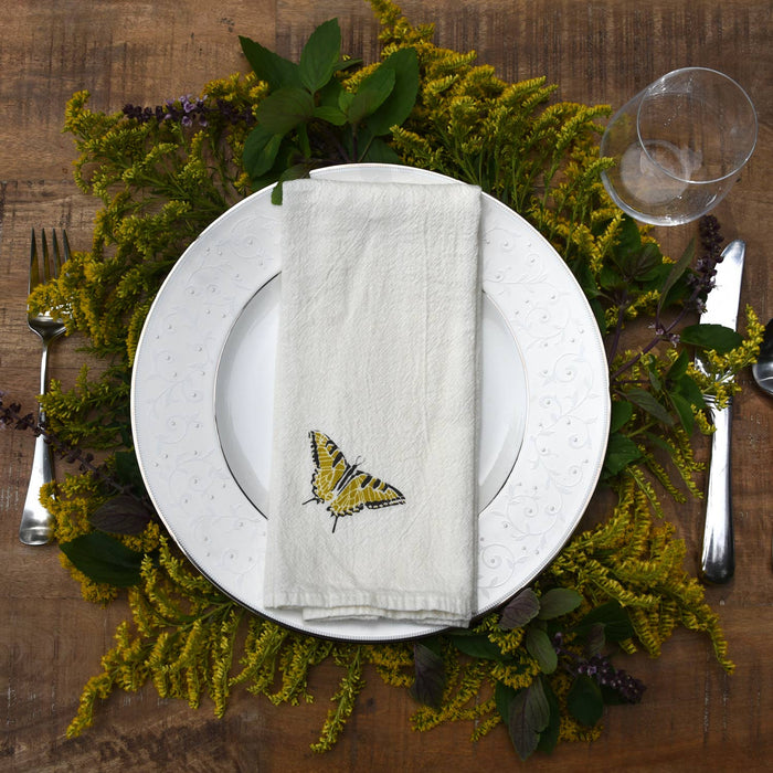 Swallowtails + Monarchs Napkins / Set of 4 - June and December