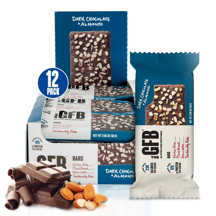 Dark Chocolate Almond Protein Snack Bar - GFB
