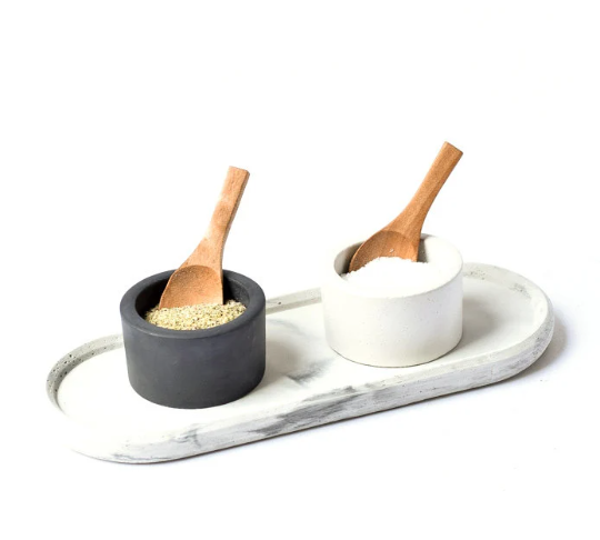 Concrete Oval Tray - Cedar and Stone Garden