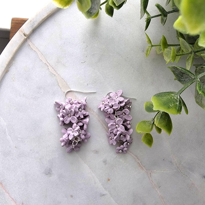 Light Lilac Bunch Earrings - Cayenne and Cake