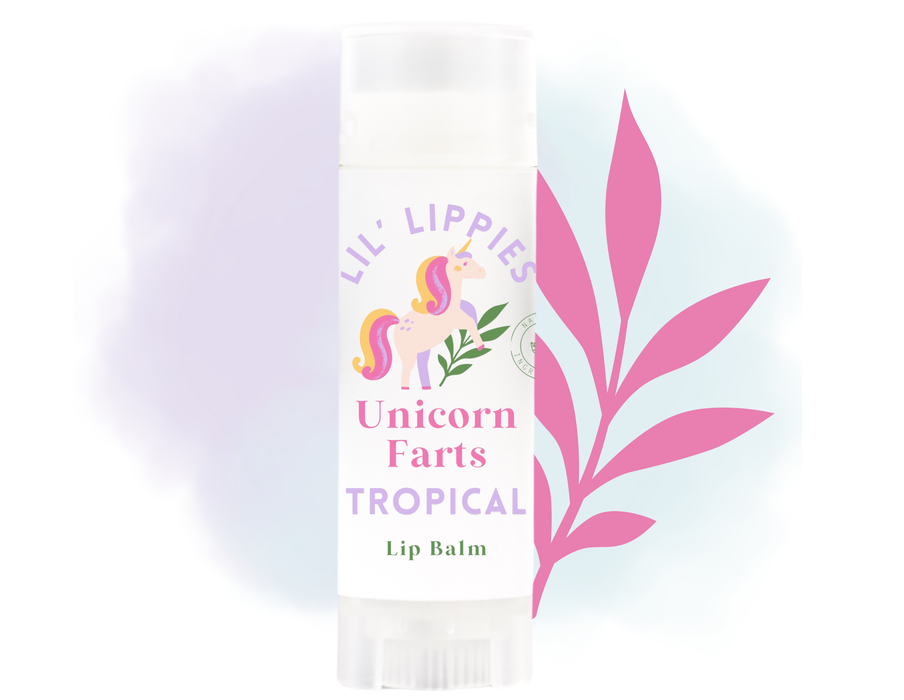 Unicorn Farts Tropical Lip Balm Lil' Lippies Kids - Little Flower Soap Co.