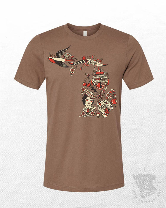 Michigan Traditional™ Tattoo Unisex T-Shirt - Idea Farm