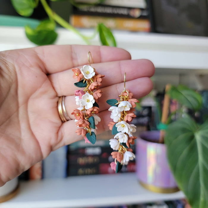 Chrysanthemum Earrings - Cayenne and Cake