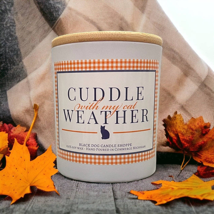 Cuddle with My Cat Weather Candle - Black Dog Candle Shoppe