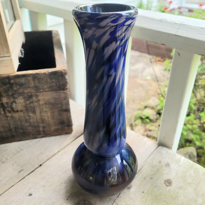 “Dark & Stormy” Vase by Windblown Glass (Rick Shapero)