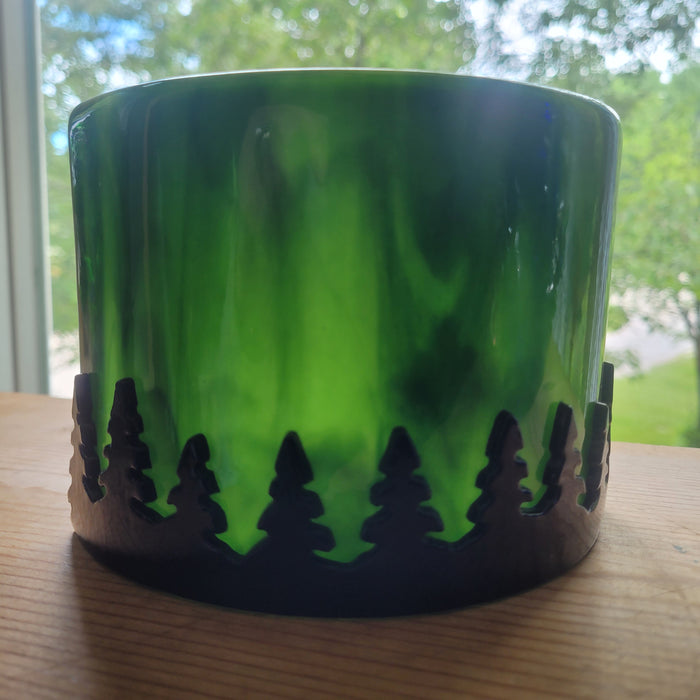 Art Glass Candle Shade by CristyGlass