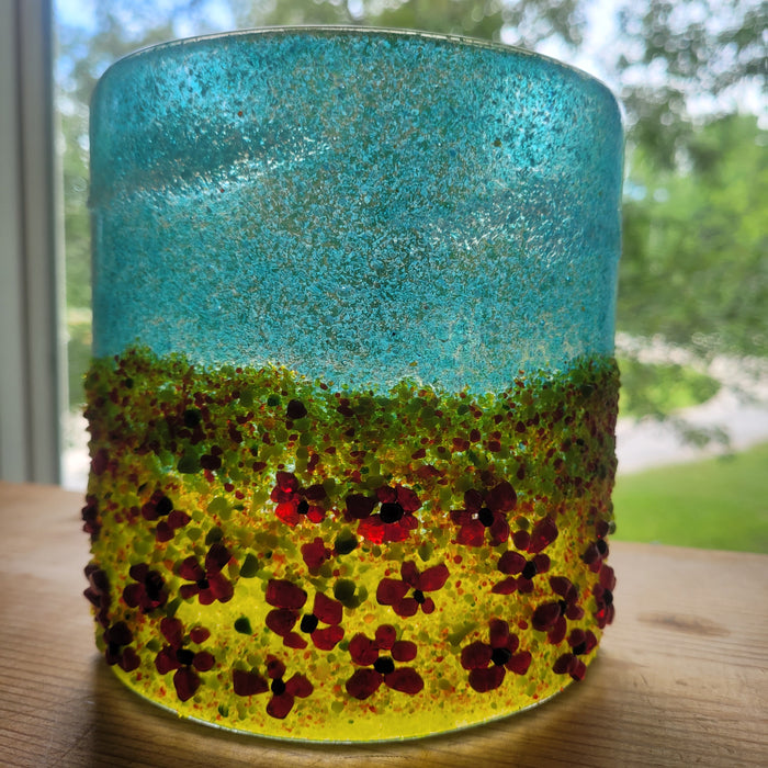 Art Glass Candle Shade by CristyGlass