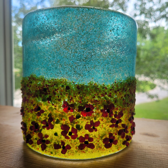 Art Glass Candle Shade by CristyGlass