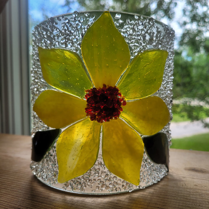 Art Glass Candle Shade by CristyGlass