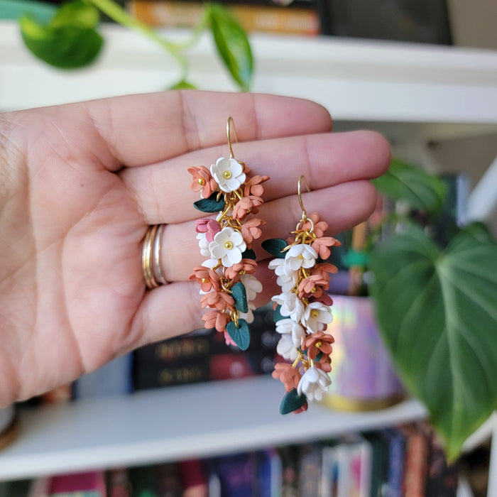 Chrysanthemum Earrings - Cayenne and Cake