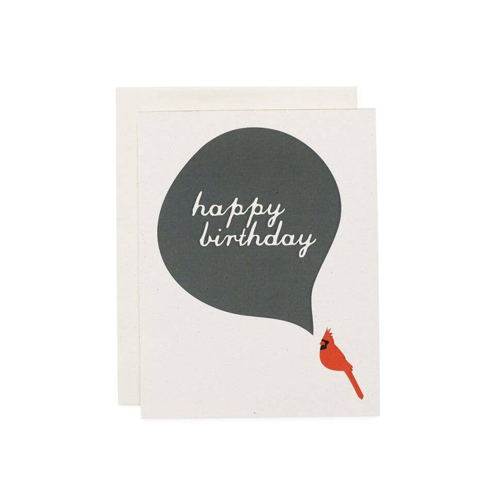 Happy Birthday Card, Cardinal- June and December