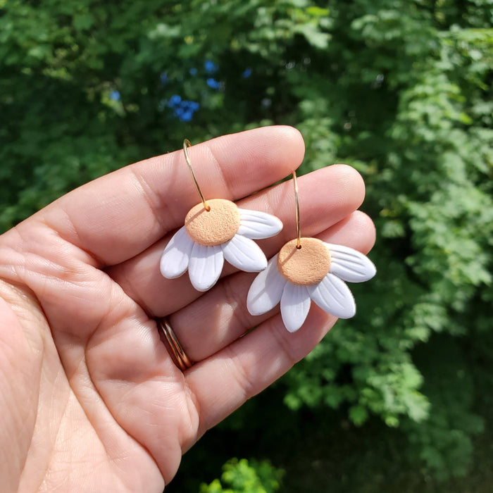 Daisy Hoop Earrings - Cayenne and Cake