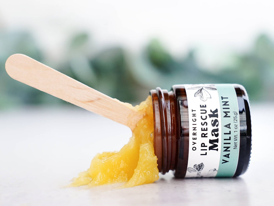 Vanilla Mint Overnight Lip Mask - Little Flower Soap Co.