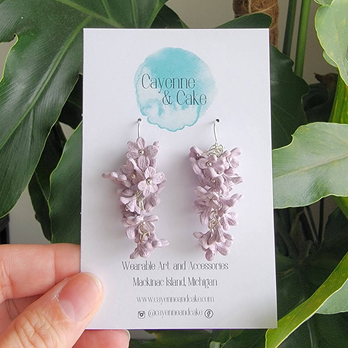 Light Lilac Bunch Earrings - Cayenne and Cake