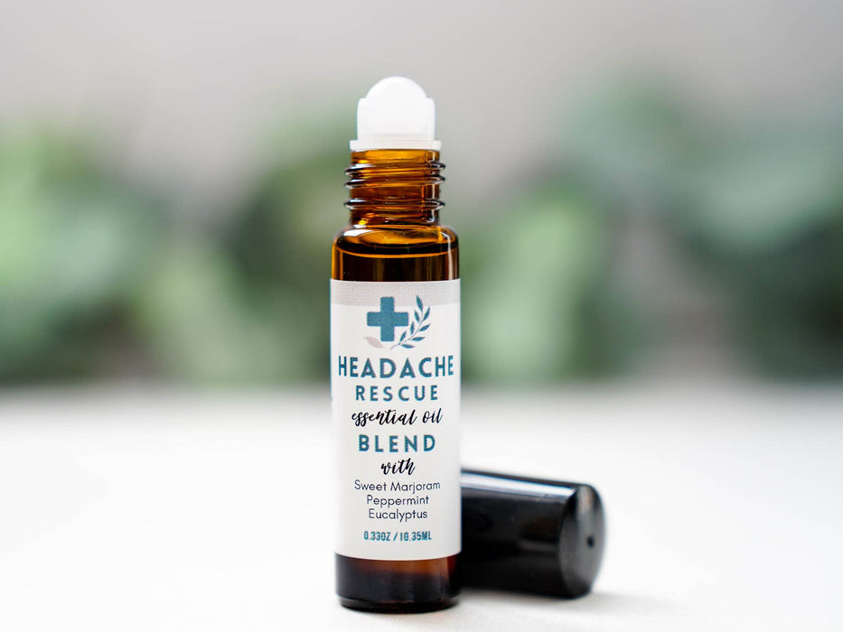 HEADACHE Rescue Blend Essential Oil Roll-on - Little Flower Soap Co.