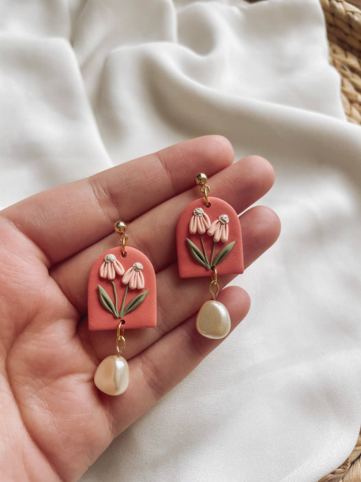 "Promenade" Floral Earrings - Placed by Grace