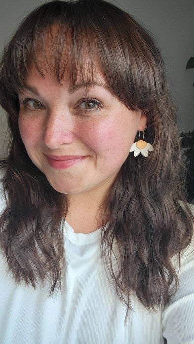 Daisy Hoop Earrings - Cayenne and Cake