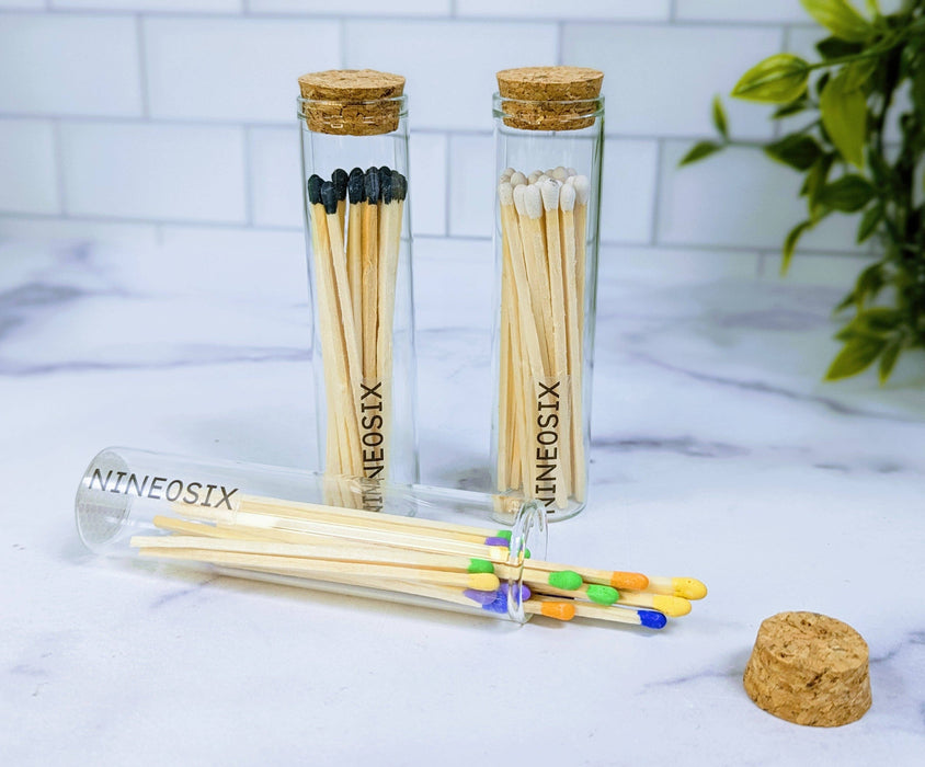 Matches in Glass Container - 906 & Co.