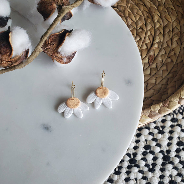 Daisy Hoop Earrings - Cayenne and Cake