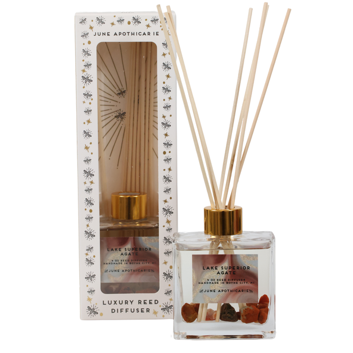 Lake Superior Agate Reed Diffuser - June Apothicarie