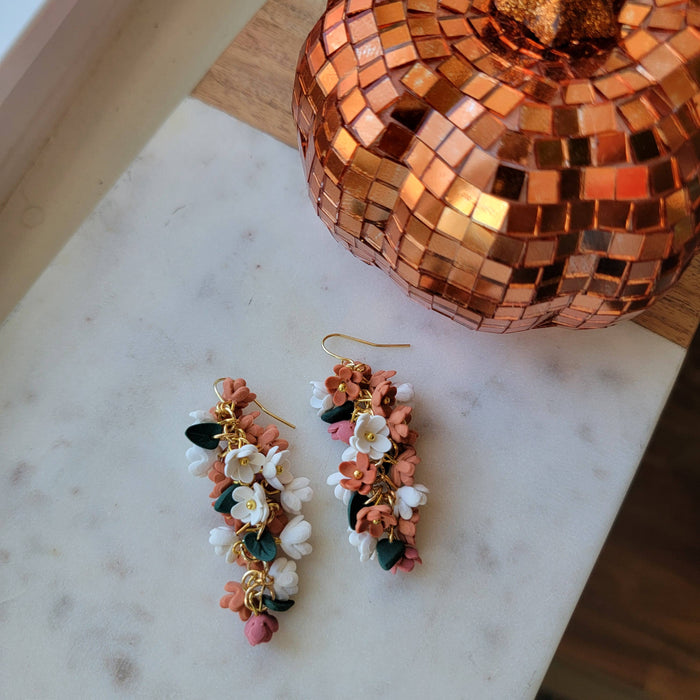 Chrysanthemum Earrings - Cayenne and Cake