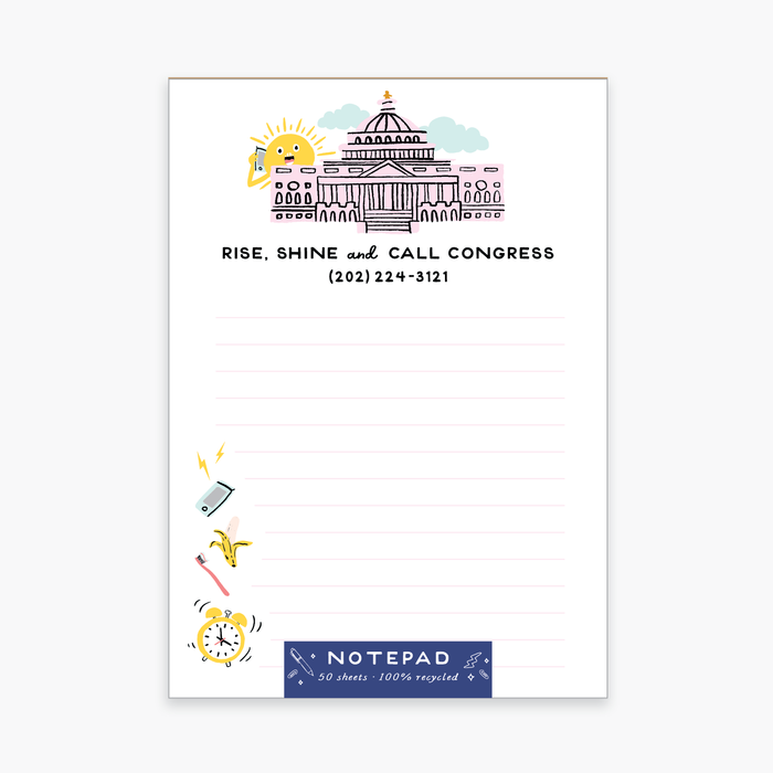 Call Congress Notepad by Party of One
