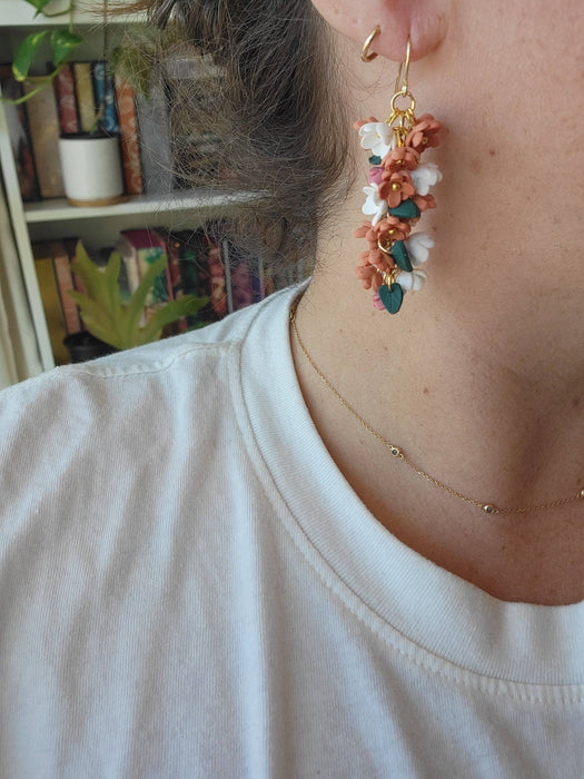 Chrysanthemum Earrings - Cayenne and Cake