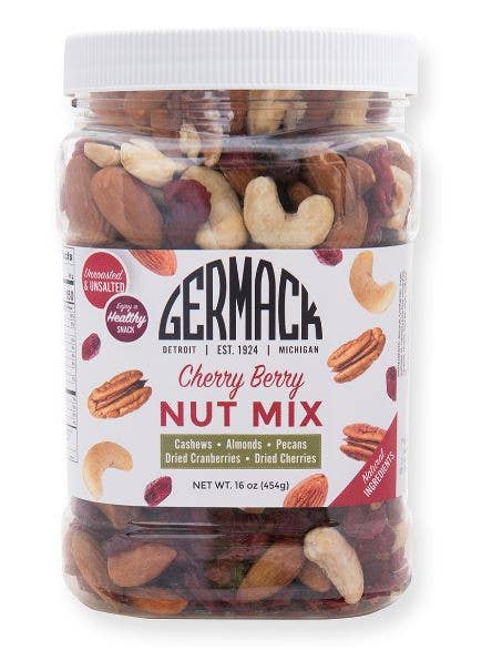 Cherry Berry Nut Mix 16 oz Jar - Germack