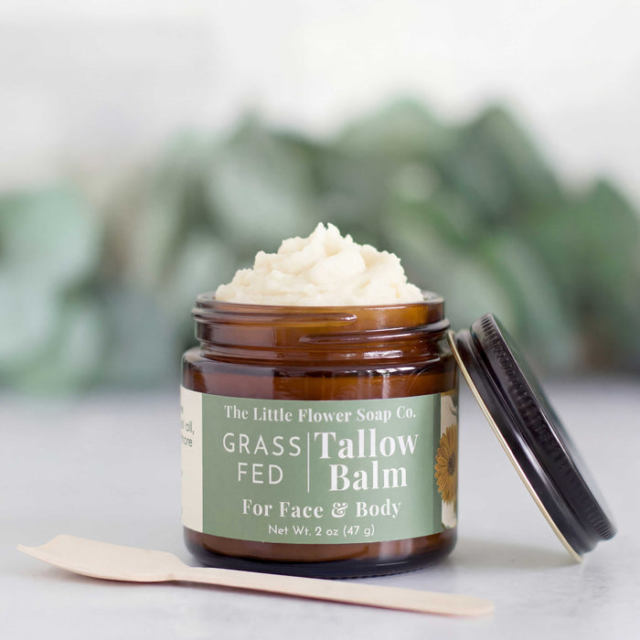 Tallow Balm for Dry Skin Moisturizer - Little Flower Soap Co.