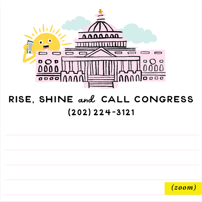 Call Congress Notepad by Party of One