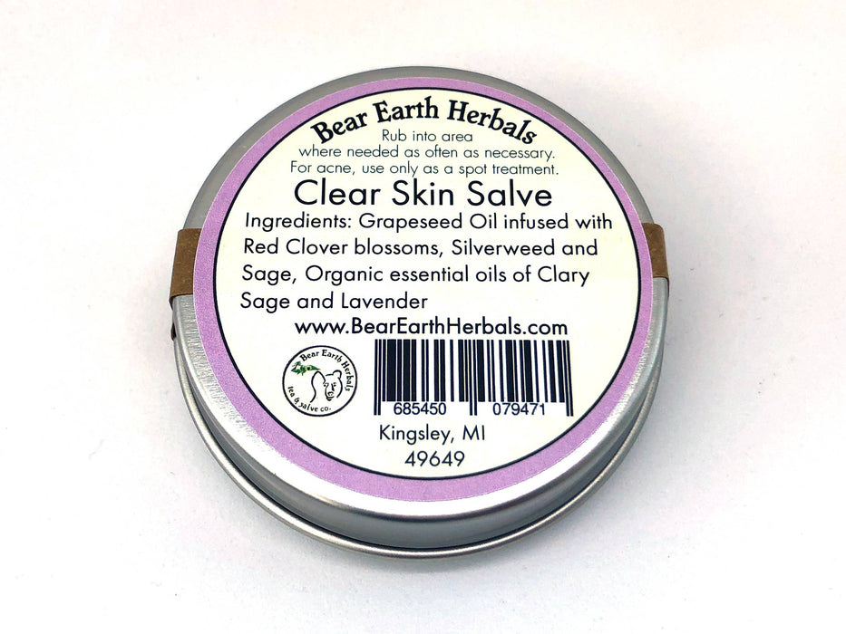 Clear Skin Salve - 2 oz Tin - Bear Earth Herbals