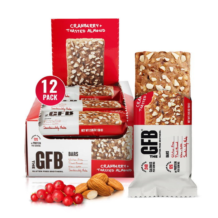 Cranberry Toasted Almond Protein Snack Bar - GFB